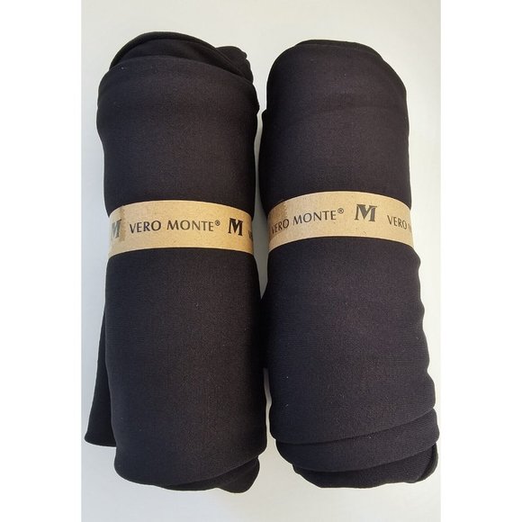 VERO MONTE Women's Leggins, Black, 2 Pack, S/M or L/XL, Women's Leggings Black - Picture 3 of 16